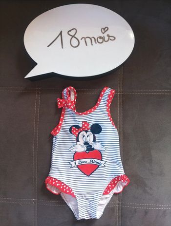Maillot de bain 1 pièce Fille 18 mois I love Minnie Disney Baby