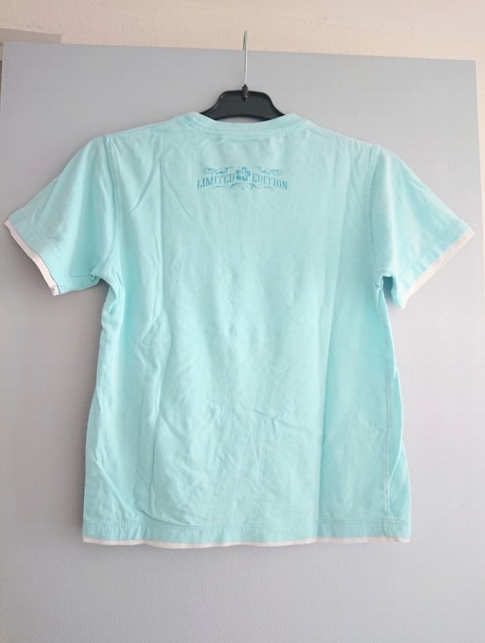 T-shirt mc turquoise California 10 ans garçon - photo numéro 2