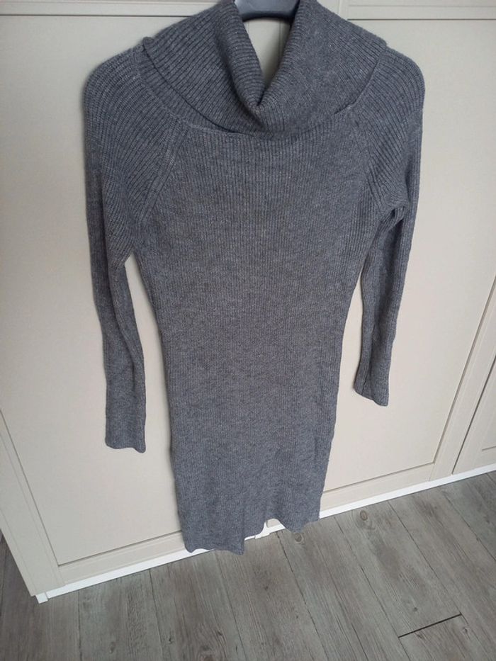 Robe pull femme grise - photo numéro 3
