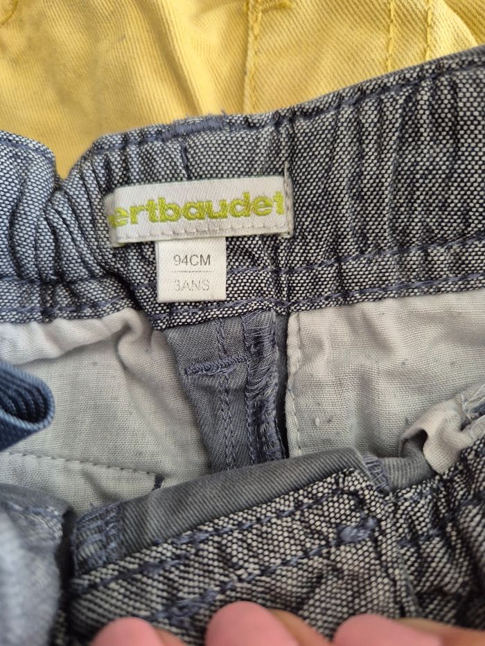 Lot de 3 pantalons colorés garçon 3 ans - photo numéro 2