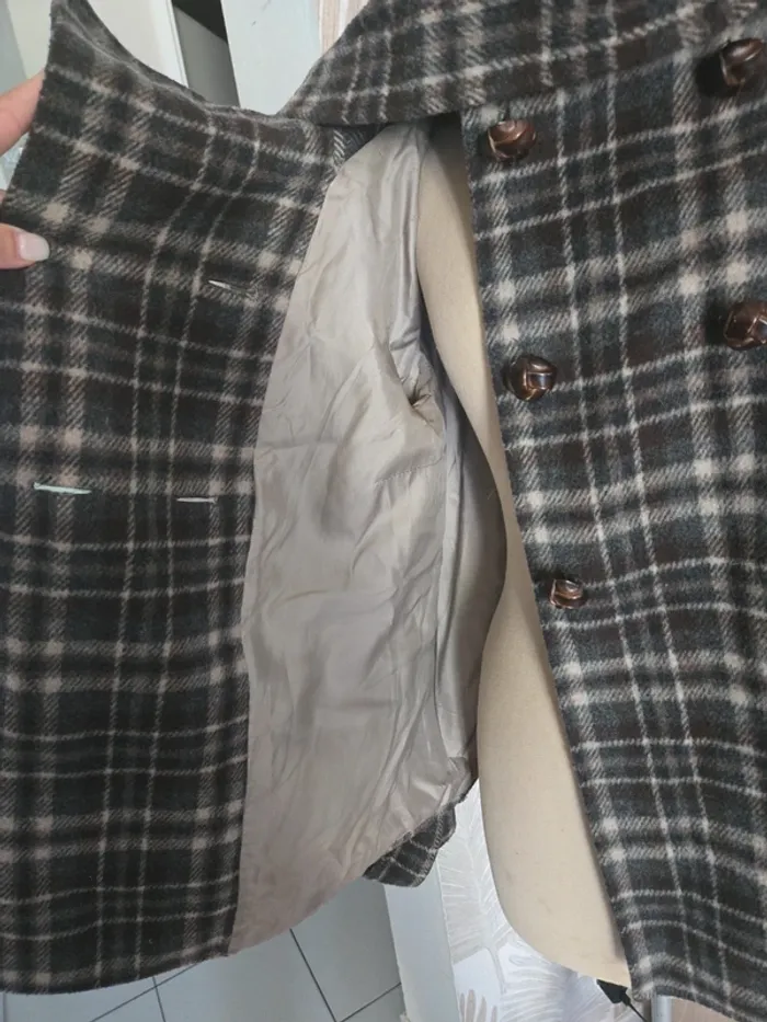 Manteau zara en laine taille L - photo numéro 4