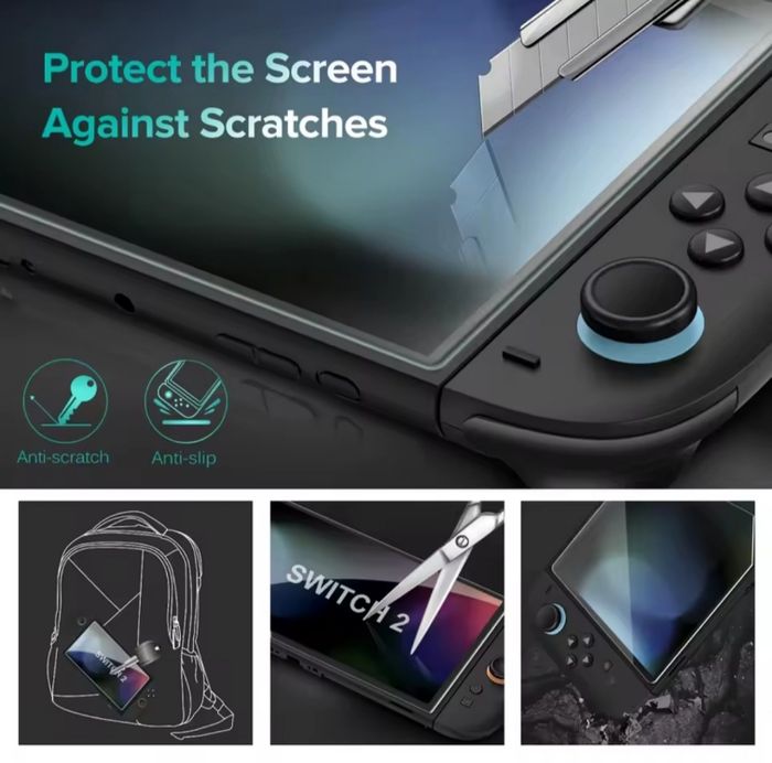Protection d'écran en verre trempée Nintendo Switch 2 neuve - photo numéro 3
