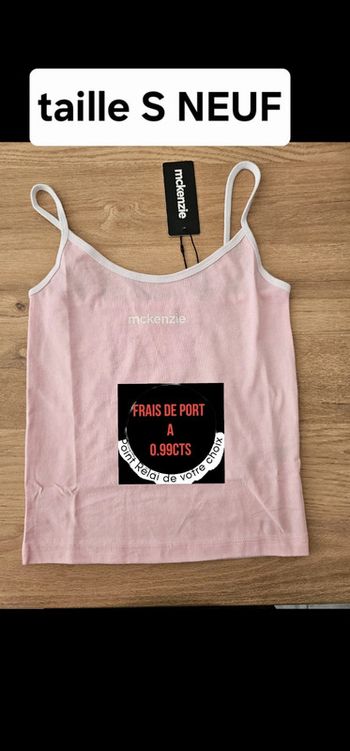 Débardeur fille adolescente femme Taille S rose neuf