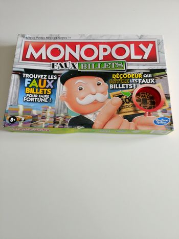 Monopoly faux billets hasbro complet neuf