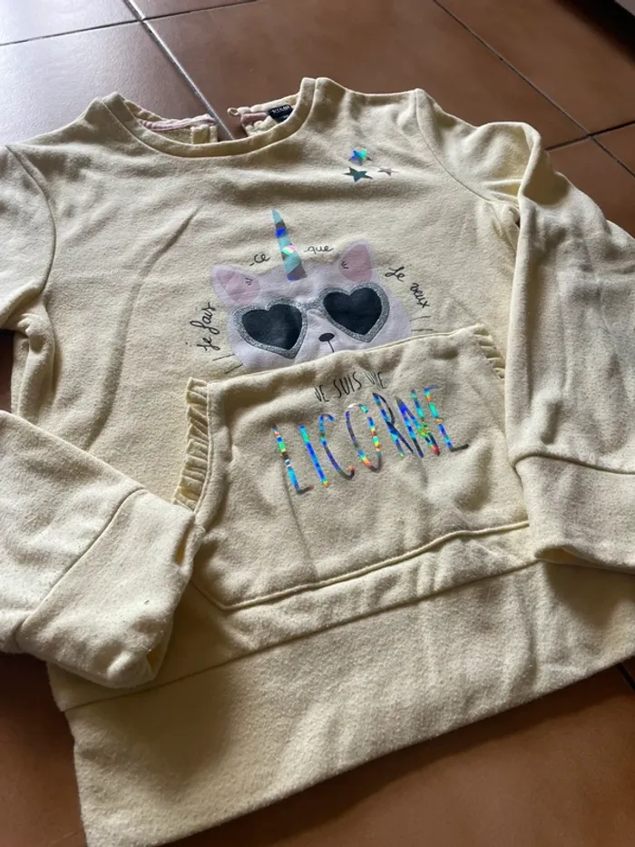 Lot sweat-shirt fille 10 ans - photo numéro 5