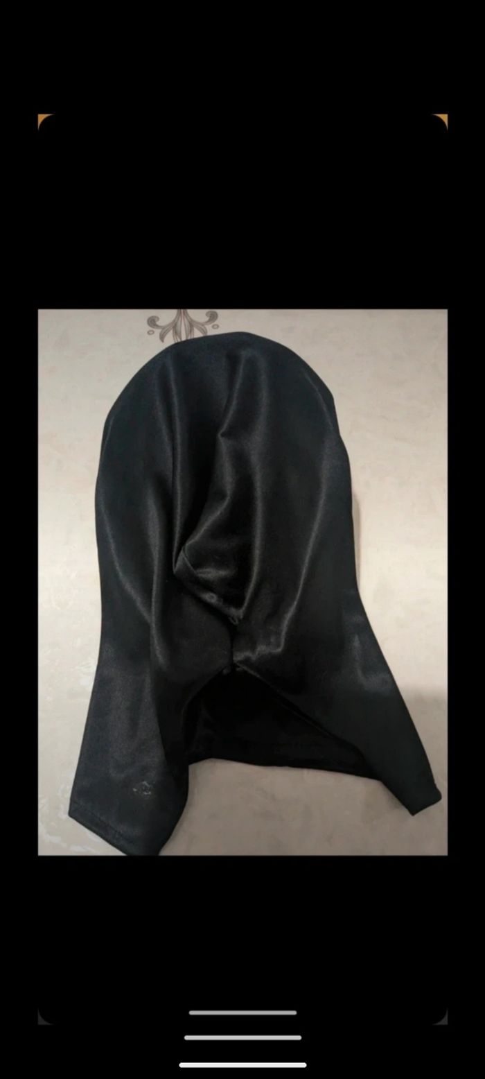 Masque Halloween tête de mort, noir et gris. - photo numéro 3