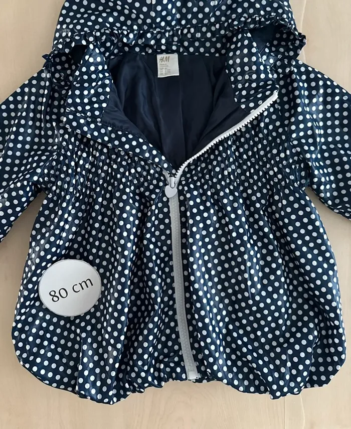 Imperméable fille h&m 9-12 mois en 80 cm - photo numéro 2