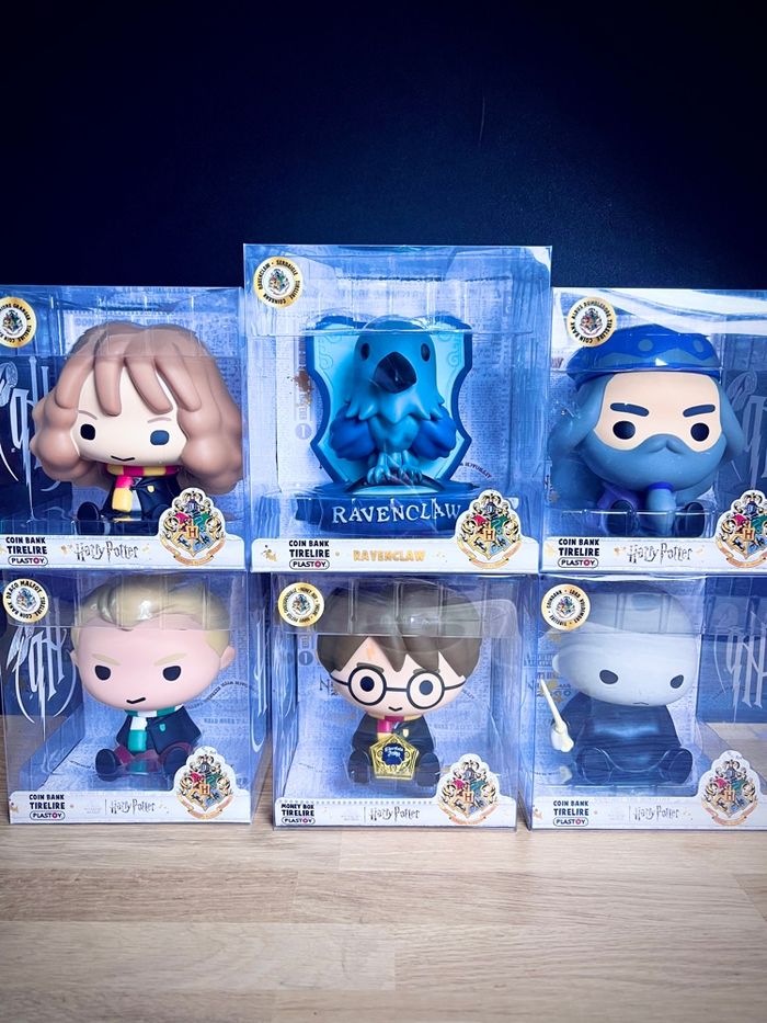 Lot de 6 Tirelires Harry Potter – Plastoy – Neuves