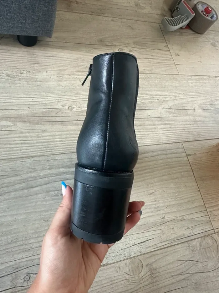 Bottines à talons Dockers noir 37 - photo numéro 5