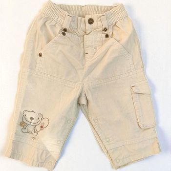 Pantalon bébé garçon 12 mois velours beige Cadet Rousselle