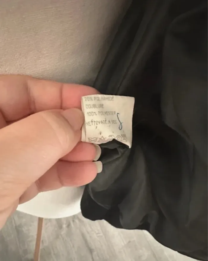 Sinéquanone veste noire avec col amovible vintage - photo numéro 17