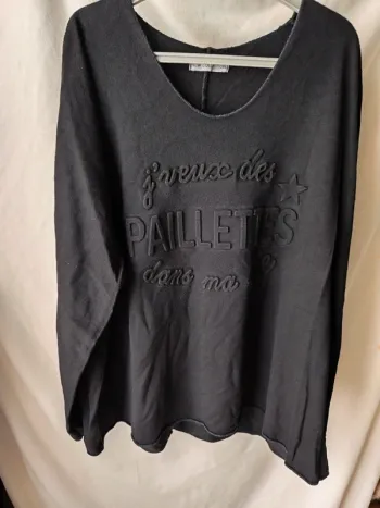 Pull noir taille : L