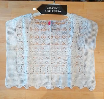 Tee-shirt blanc 3ans 96cm Orchestra