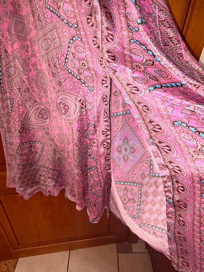 Robe décolletée été soie April Vintage taille unique - photo numéro 6