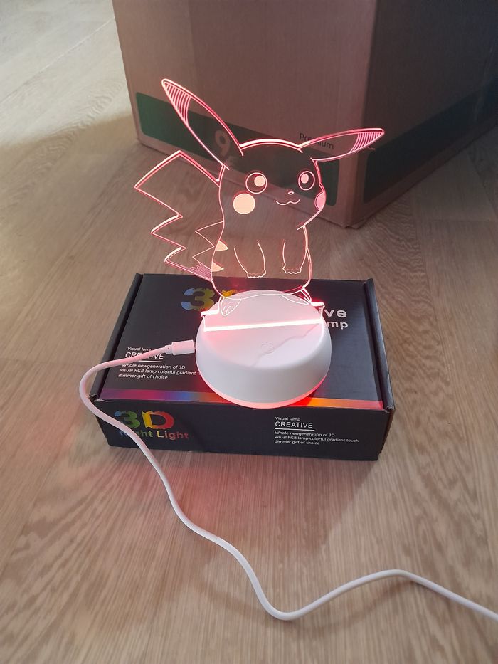 Lampe 3d pikachu - photo numéro 4