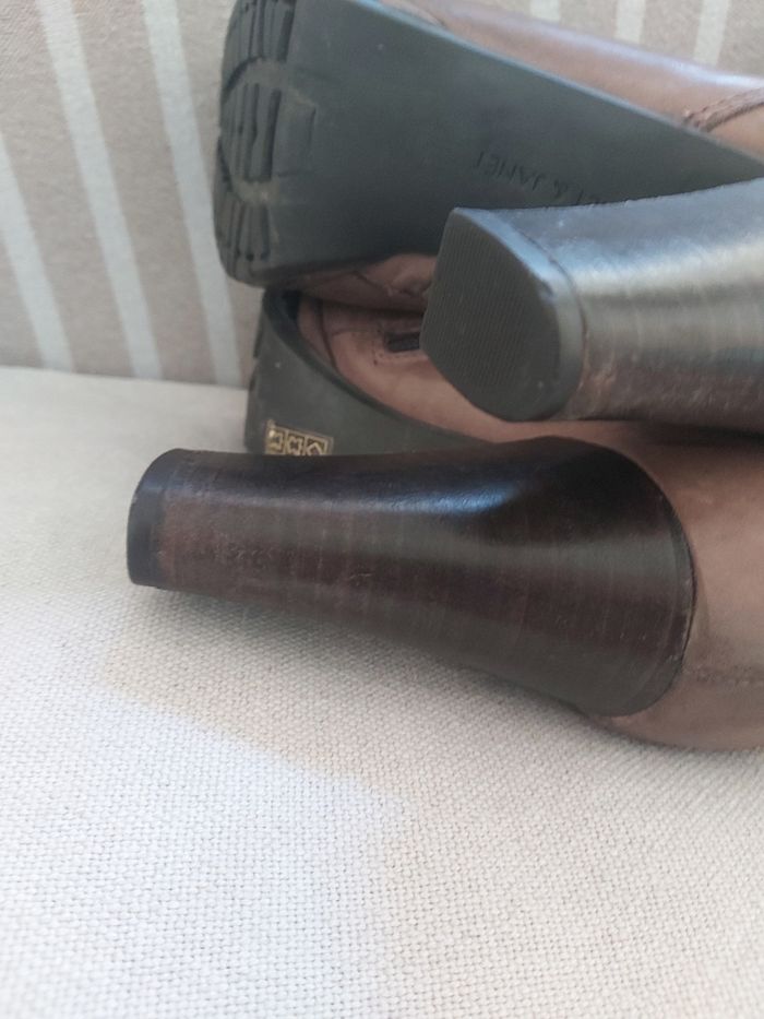 Bottes vintage cuir - photo numéro 4