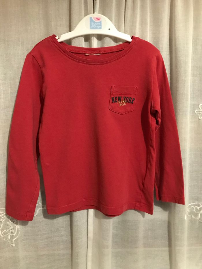 T-shirt rouge 3 ans Tape à l’œil