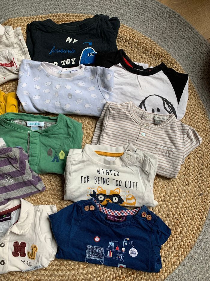 Lot de 11 tee-shirts et polo garçon 3 mois - photo numéro 3