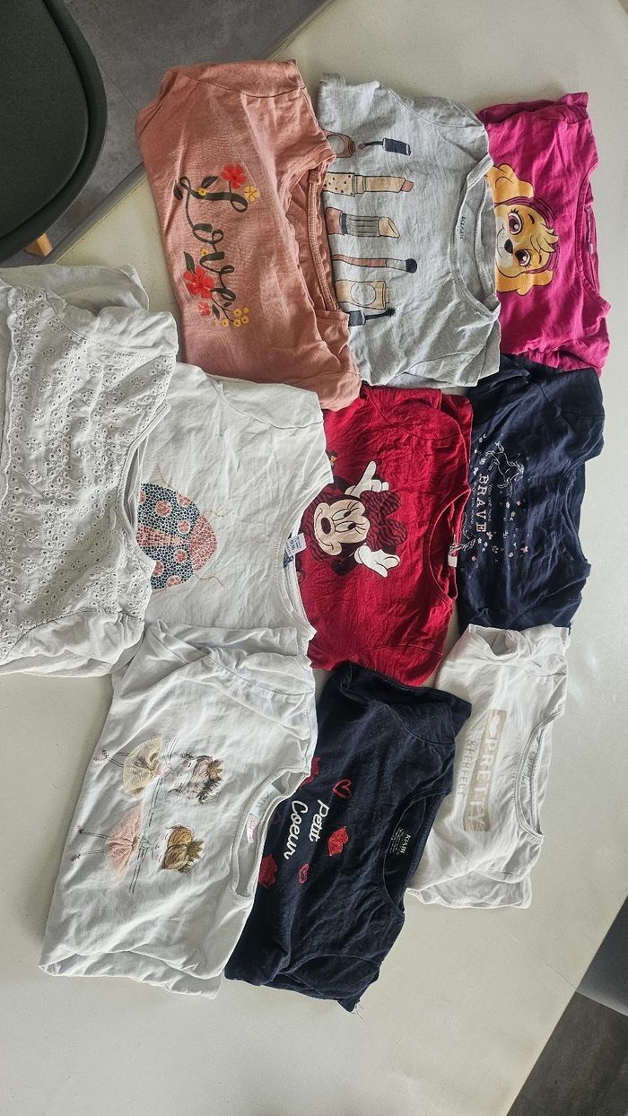 Lot tee-shirt manche longue fille