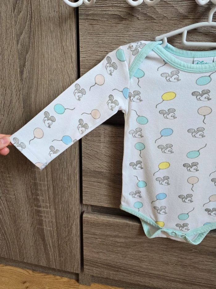 Vêtement Bébé - Bodies Mickey - Disney - 12 mois - photo numéro 3