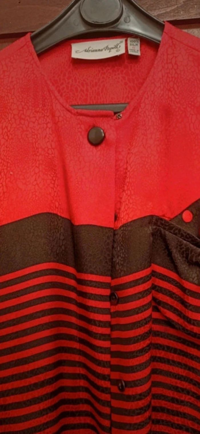 Blouse rouge taille M - photo numéro 2