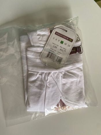 Débardeur bébé fille 12 mois sergent major neuf avec étiquette