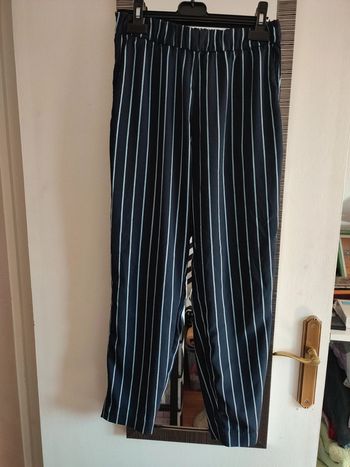 Pantalon fluide bleu marine
