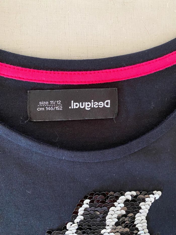 Robe Desigual Droopy noire avec sequins taille 11-12 ans - photo numéro 8