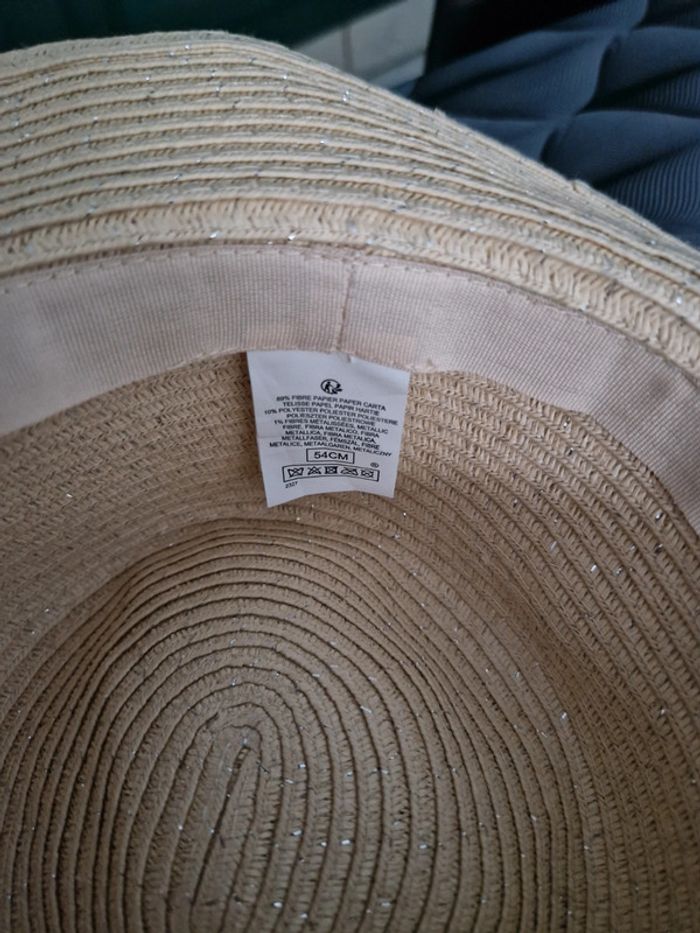 Chapeau en paille à paillette - photo numéro 3