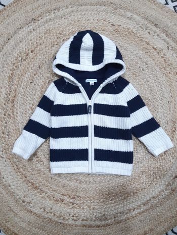 Gilet épais rayé Vertbaudet 12 mois