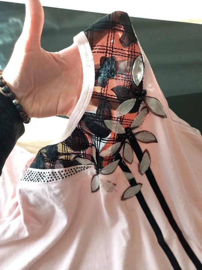 Tee-shirt femme rose 46/48 - photo numéro 10