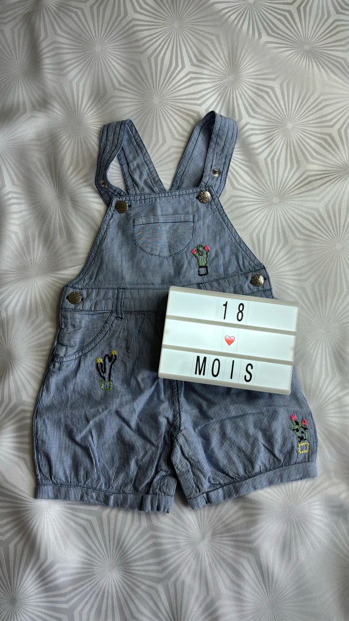 Salopette été fille 18 mois