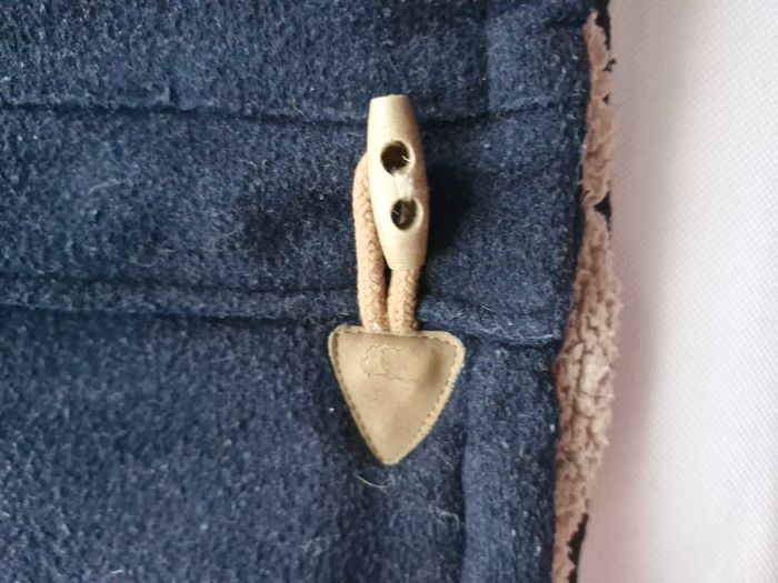 Duffle-coats zippé capuche 36 mois Tape à l'oeil Bleu marine camel écusson Baby Team NYC 1986 - photo numéro 7
