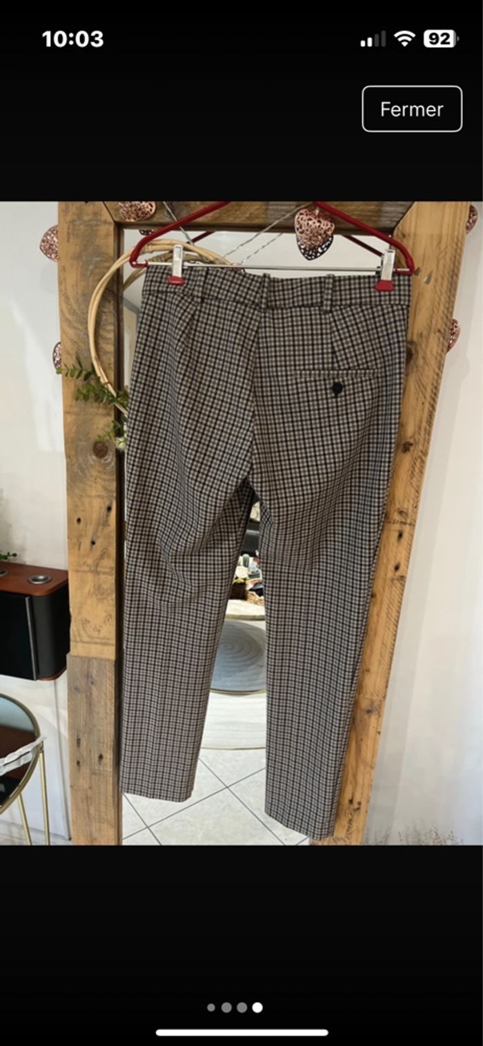 Pantalon à carreaux mango - photo numéro 2