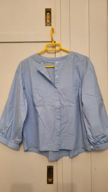 Chemise blouse bleue taille L