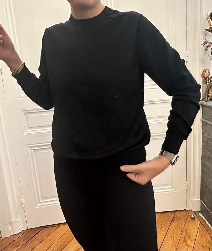 Pull en laine noir Uniqlo homme taille L