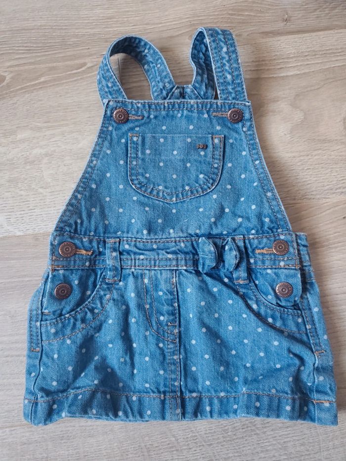 🌴 Salopette robe en jean kiabi taille 3 mois