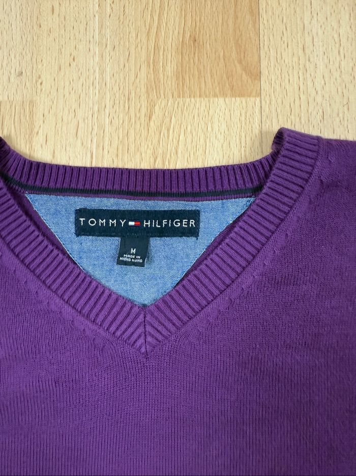 Pull Tommy Hilfiger violet – Taille M - photo numéro 5