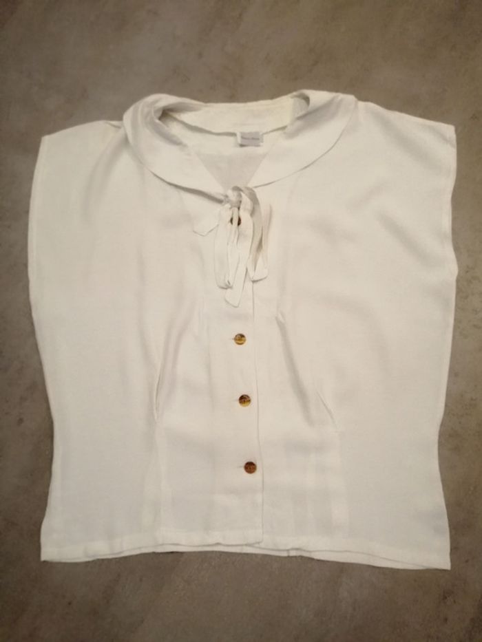 Chemisier sans manches blanc cassé Taille 1 Francis Charles