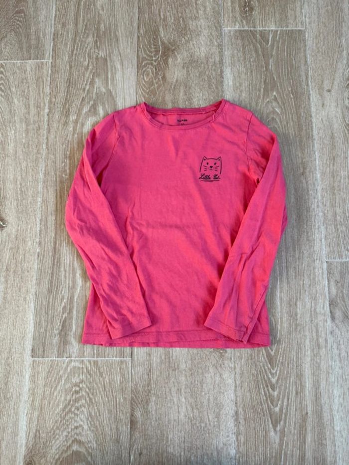🎀 T-shirt manche longue rose 8 ans kiabi