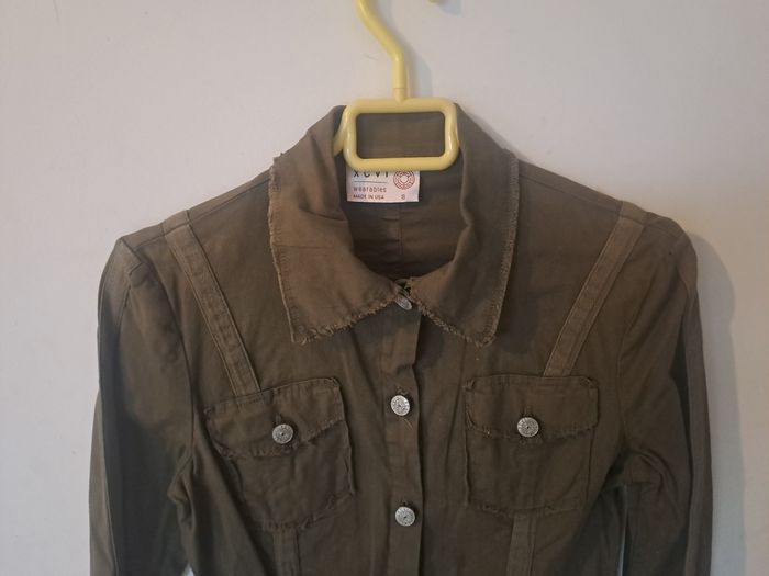 Veste style militaire kaki Marque XCVI Taille S - photo numéro 3