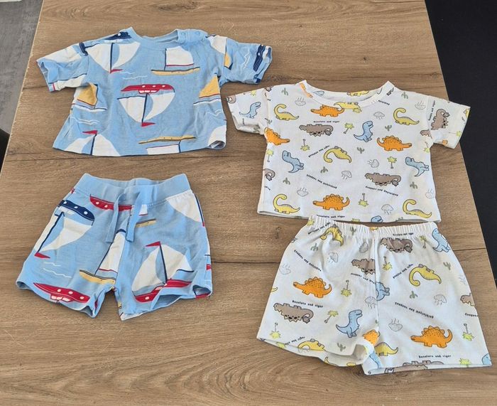 Lot pyjamas 2 pièces été 12 mois