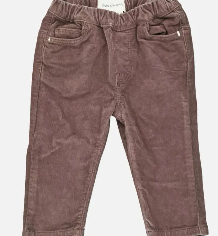 Pantalon 6 mois en velours côtelé Arsène et les pipelettes - photo numéro 2