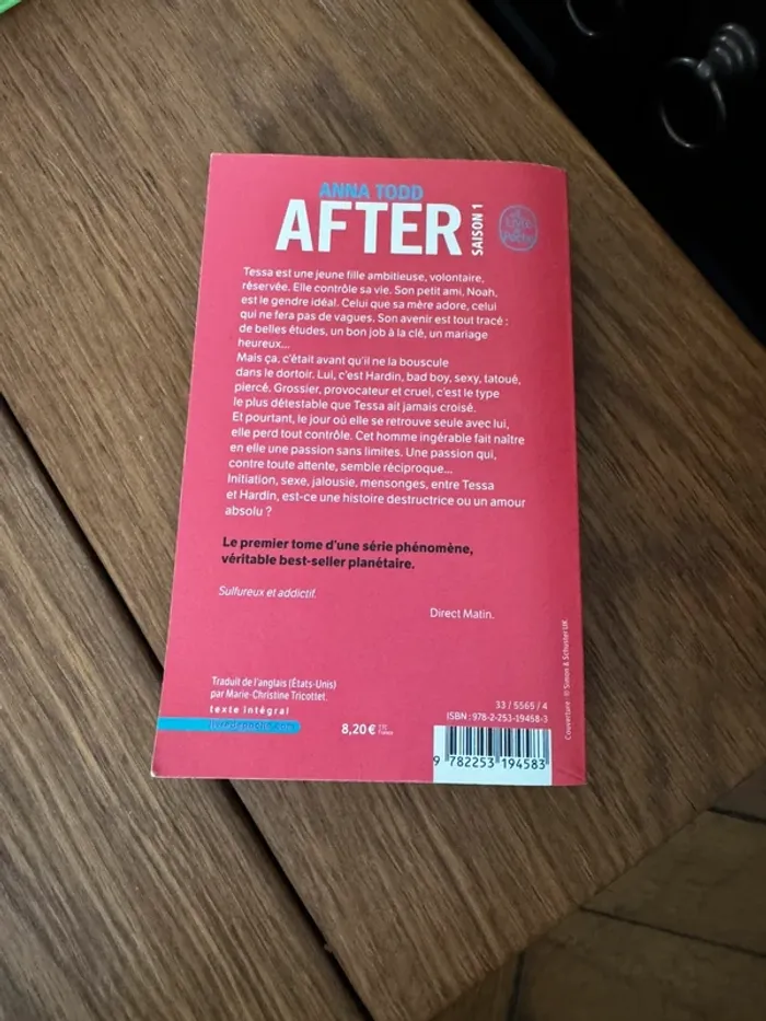 Livre After chapitre 1 - photo numéro 2