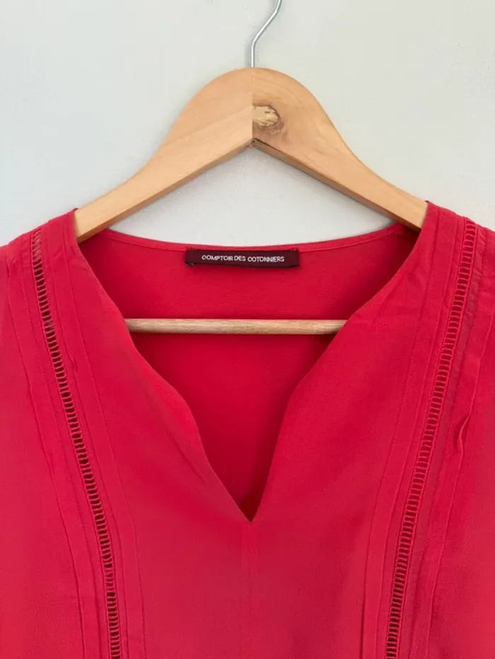 Blouse framboise CDC - photo numéro 5