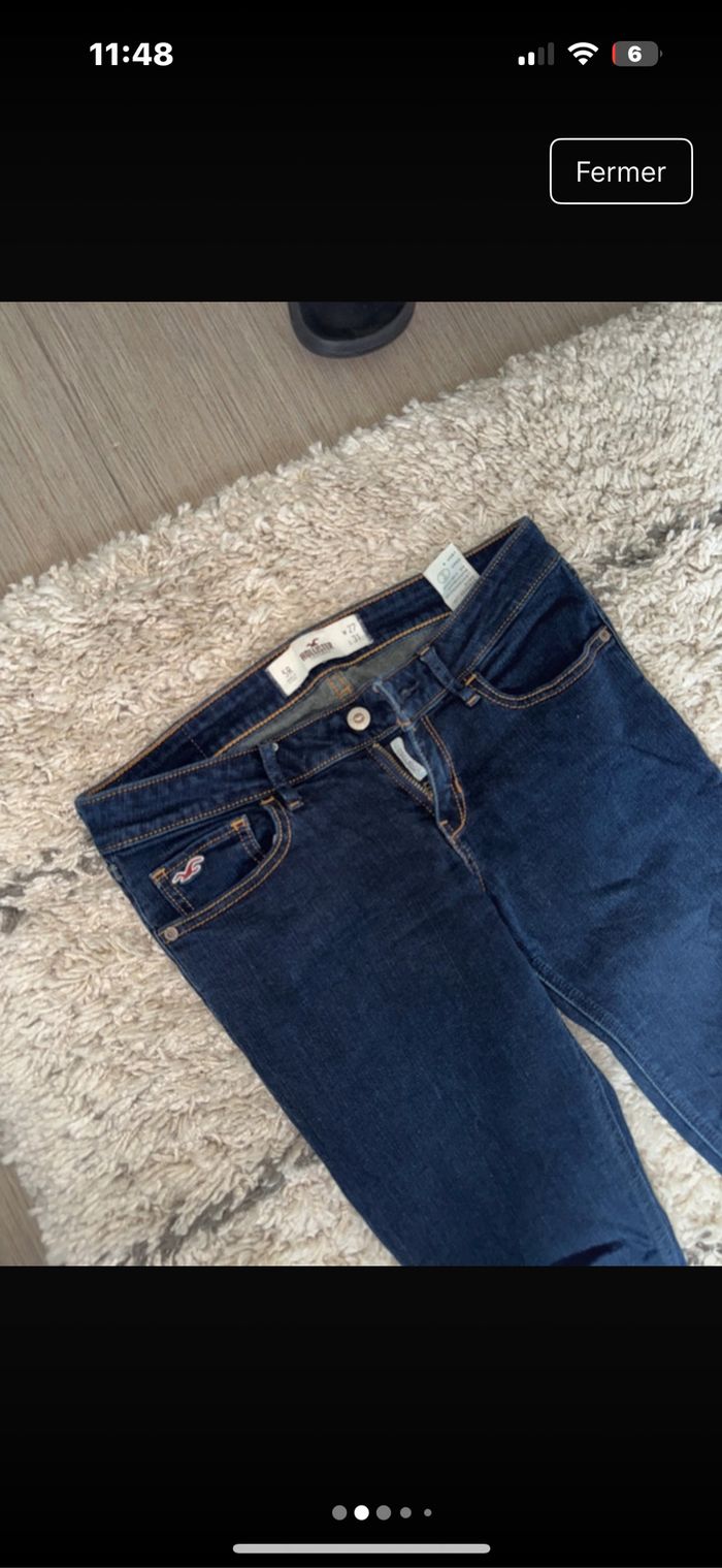 Jeans brut Hollister w27L 31 skinny - photo numéro 2