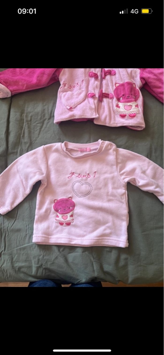 Ensemble veste, pantalon et pull 12 mois - photo numéro 5