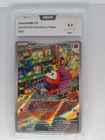 Chochodile Evolutions à Paldea Carte pokémon Gradée 9.5