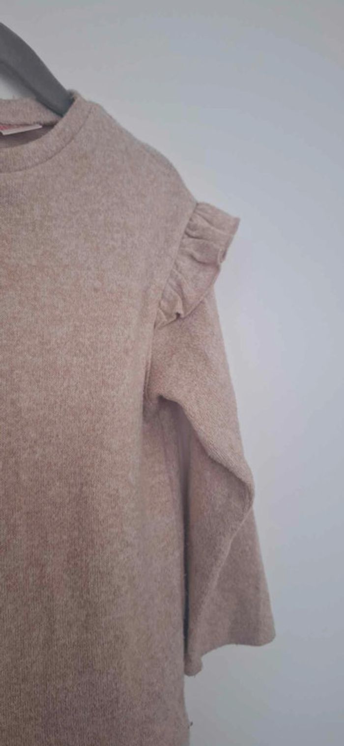 👚 Joli haut beige à volants - Taille 2/3 ans - photo numéro 2