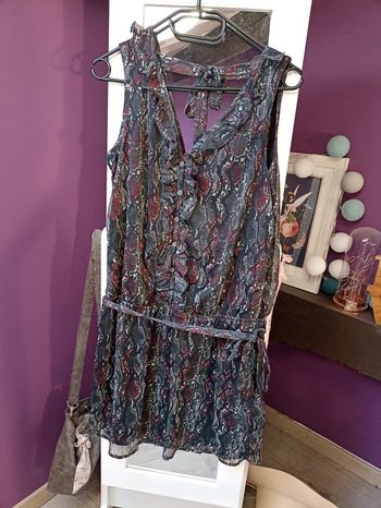 Robe cache cache imprimé serpent taille M